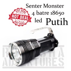 Romusha - Senter Police Belor Fokus 18650 Super Terang Monster - LED Putih
