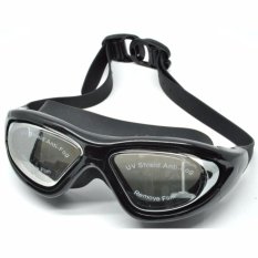 Ruihe Kacamata Renang Big Frame Anti Fog UV Protection RH9110 - Hitam