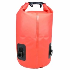 Safebag Outdoor Drifting Waterproof Bucket Dry Bag 10 Liter Tas Anti Air Water Proof Perlengkapan Olahraga Camping Rekreasi Travelling Hiking Sling Selempang Bahan Parasut Safety s1379 - Red
