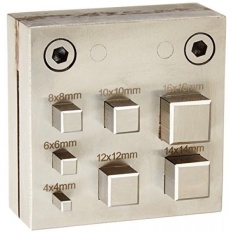Se JT-SP308-7SQ Cakram Pemotong dengan 7 Persegi Punches Set, 4 Mm Sampai 16 Mm-Internasional