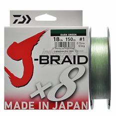 Senar Pancing PE Daiwa J-Braid PE-1 Ukuran 18 Lbs