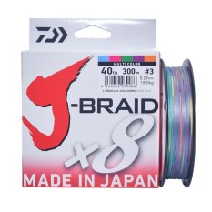 Senar Pancing PE Daiwa J-Braid X8 300M PE-3 Ukuran 40 Lbs