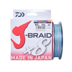 Senar Pancing PE Daiwa J-Braid X8 300M PE-6 Ukuran 80 Lbs