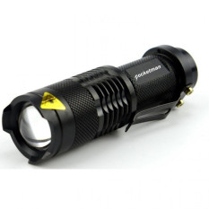 Senter Police kecil anti air Pocketman Senter LED Flashlight 2000 Lumens Waterproof camping hiking darurat laser