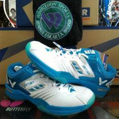 Sepatu Badminton VICTOR A730 UA WHITE BLUE ( SHA 730/ SH-A730) ORI