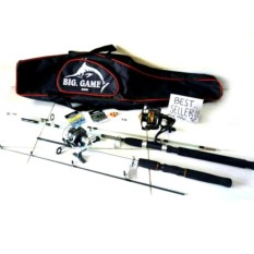 Set Alat Pancing 2 Reel / Super Jet 3000 / Neon 320 / Joran 150cm dan Joran 135cm