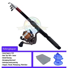 Set Alat Pancing Lengkap Murah + Keranjang Ikan Siap Pakai