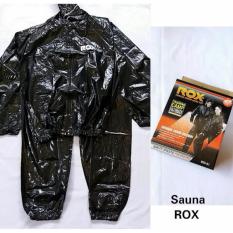 SETELAN BAJU SAUNA ROX ORIGINAL HITAM BLACK MURAH DISKON JUAL PAKAIAN OLAHRAGA FITNES SURABAYA ADHA SPORT STORE