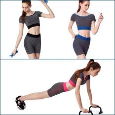 Setelan Pakaian Olahraga Wanita Baju Dan Celana Sport Yoga Fitnes Gym - 3Cedce