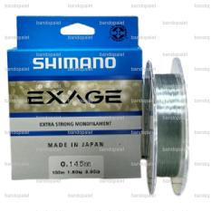 SHIMANO Exage 150M 0.14/3.9Lb Senar Pancing Tali Umpan Joran Pancingan Mancing Mania Air Laut Tawar Makanan Makan Pakan Ikan