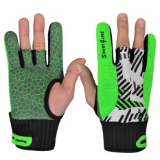 Silicone Non-Slip Bowling Gloves Summer Sports Bike Semi Finger Gloves Cycling Boy Girl Fitness Gym Gloves - intl