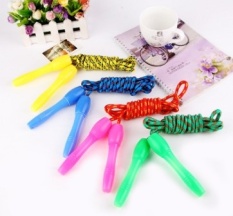 Skipping rope for children kindergarten pupils count skipping rope adult weight loss fitness jump rope kids playing sports suppliesGreen plastic handle 2. 6 m