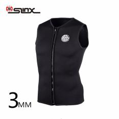 Slinx 3mm Baju Basah Neoprena Rompi Pria dan Wanita untuk Kitesurfing Suit Pakaian Selam Swimwear Tidak Ada Lengan-Intl