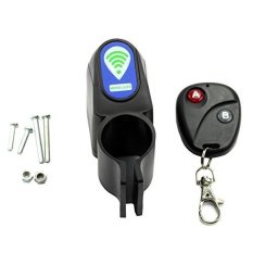 Smart Wireless Remote Control Sepeda Sepeda Alarm Siren Shock Sensor Getaran Bersepeda Kunci Anti-Theft Guard Burglar Alarm- INTL
