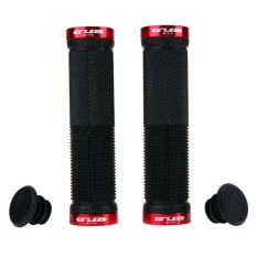 Soft Antiskid Rubber Shockproof Lock-On Grip Handlebar for MTB Road Cycling(Red) - intl