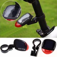 Tenaga Surya Bertenaga Ringan LED Belakang Ekor Ringan untuk Sepeda Bersepeda Lampu Keamanan TR-Internasional
