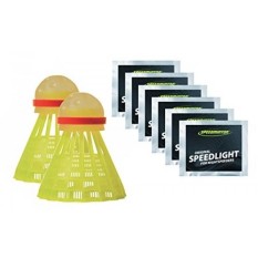 Speedminton Malam Bermain Bulutangkis Birdie Set Termasuk 6 Lampu-Intl