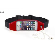 Olahraga Menjalankan Latihan Fitness Belt Fanny Pinggang Pack Pouch Bag Sweatproof untuk IPhone 7 6 S 7 PLUS dengan Transparan Jendela Layar Sentuh dan Lubang earphone Cocok Lightning dari Earpods-Intl