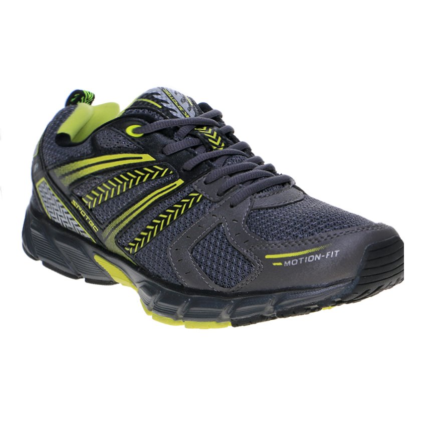 Spotec Gizmo Sepatu Lari - Abu Tua-Hijau Cerah