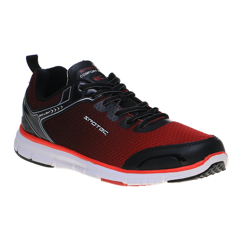 Spotec Omni Light Sepatu Lari - Hitam/Merah