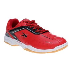 Spotec Vega Sepatu Badminton - Merah-Hitam