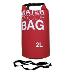 SS Waterproof Dry Bag Korean 2 Liter Red / Waterprof Drybag Merah / Tas anti air
