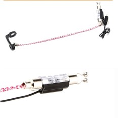 Stainless Steel Carp Fishing Gantungan Swing Bite Indikator Alarm Cahaya Lampu Merah