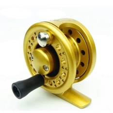 Garis Lurus Ice Reel Bait Feeder Reels untuk Inshore & Perikanan Umpan Laut Grey 40 Warna: Kuning Ukuran: 50.0