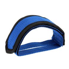 Sunyoo-untuk Lebih Mudah Gigi Tetap BMX MTB Sepeda Gunung Produk Baru Praktis Aman Anti-Slip Perekat Tali Nilon Pedal Toe Klip (Biru)