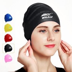 Swimming Cap untuk Rambut Panjang, Waterproof Silicone Swim Cap untuk Wanita Pria Kids Girls Anak untuk Gimbal & Pendek Rambut Menjaga Rambut Clean Ear Kering dengan Perlindungan Telinga untuk Berenang-Intl