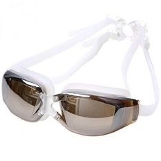 Swimming Goggles with Anti Fog and UV Proof , For Kids and Women--Brown - intl