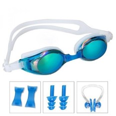 Swimming Goggles,ANGOGO Swim Goggles with Mirror/Smoke Lens Anti-fog UV Protection Watertight Adjustable Strap Comfort fit for U - intl