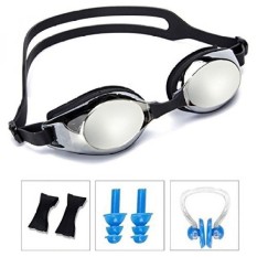 Swimming Goggles,ANGOGO Swim Goggles with Mirror/Smoke Lens Anti-fog UV Protection Watertight Adjustable Strap Comfort fit for U - intl