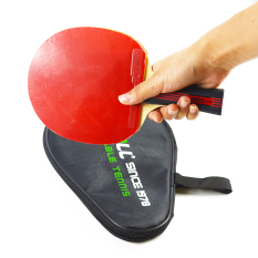 Tenis meja Bulutangkis jerawat alat pemukul karet untuk serangan cepat dan Loop atau memotong jenis pemain rendah harga raket - International