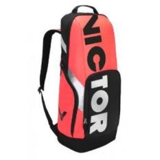 Tas Badminton / Bulutangkis Ransel Victor BR 8018 Orange Hitam - Original