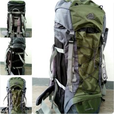 Tas Gunung murah Sioux 50l Hijau Gelap Ransel Camping Carrier