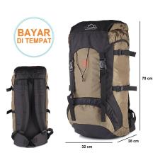 Tas Ransel Gunung 60 Liter Carrier Hiking Outdoor Olive Pria Wanita