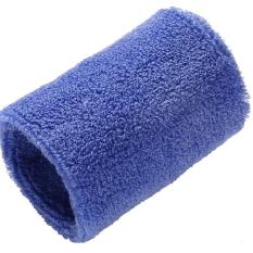 Lapangan Badminton Pergelangan Tangan Sweatbands (Biru Muda)