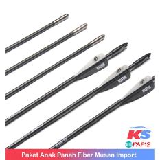 Termurah Se-Lazada!! 12pcs Anak Panah Fiber Musen 6mm Import ARROW GARANSI BEST SELLER