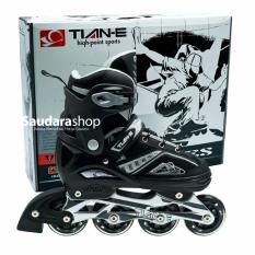 Tian-E Sepaturoda Inline Skate Roda Karet Hitam / Sepatu Roda Inline Roda Karet Black