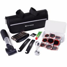 Tool kit Bicycle Reparasi Ban Sepeda Pompa Angin + Obeng + Tambal Ban + Kunci Pas