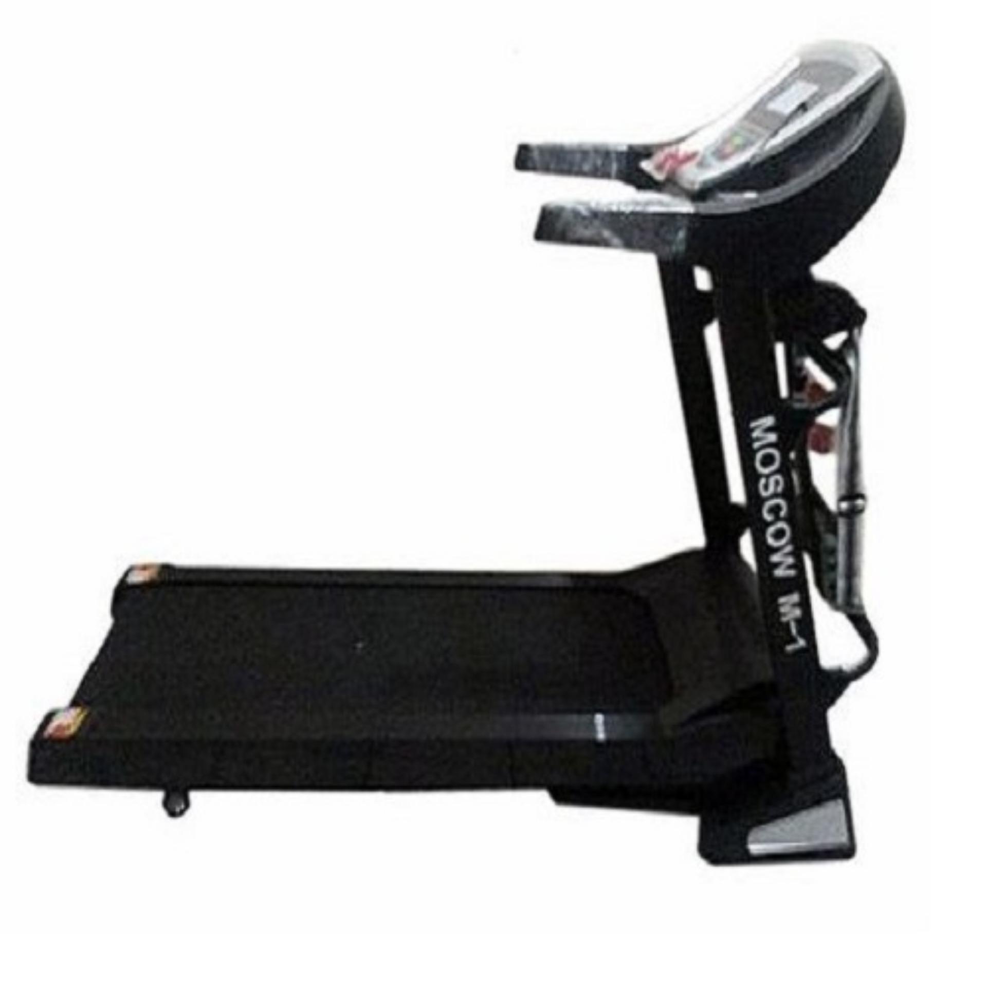 Free Ongkir PULAU JAWA Total Fitness Motorized Treadmill Moscow-M1 - Hitam