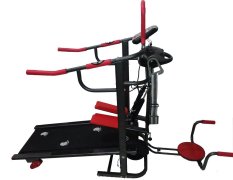 TOTAL FITNESS - Treadmill Manual 6 Fungsi TL 004 - Hitam-Merah - Alat Fitness - Gym - Olahraga - Best Seller Product