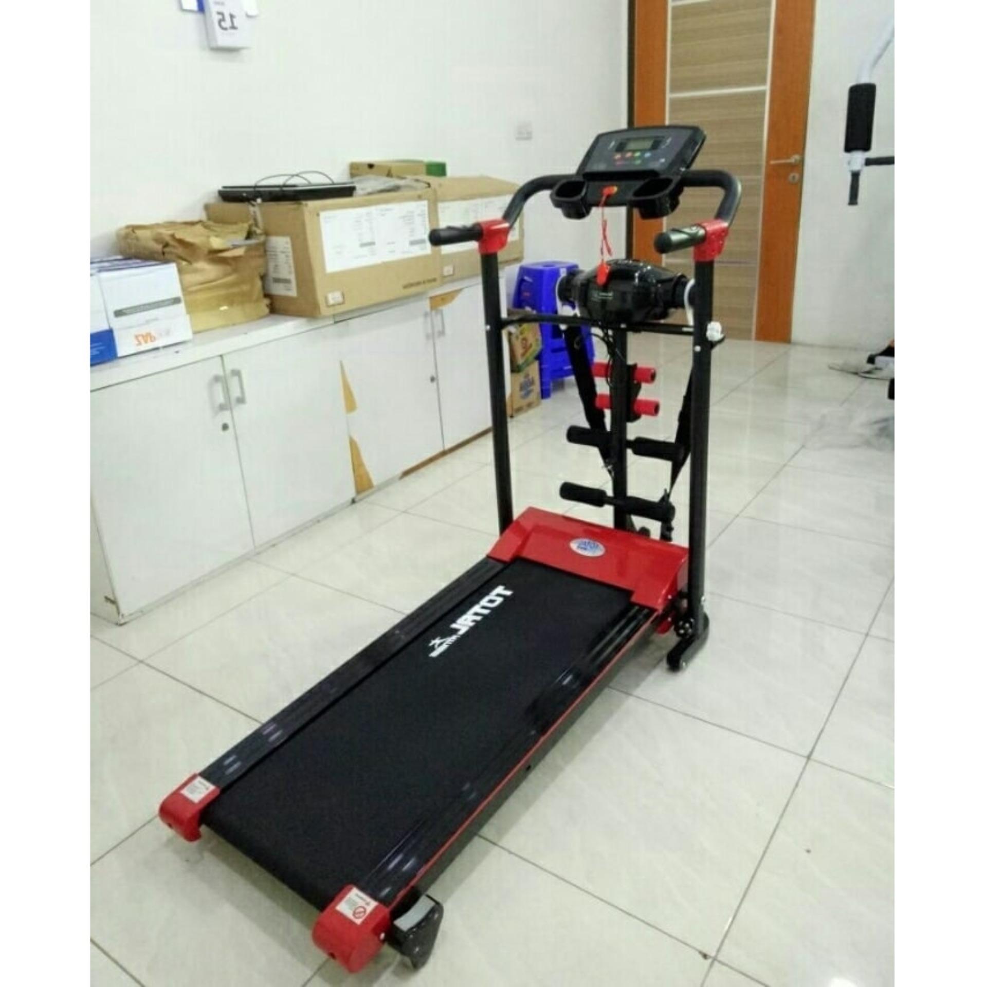 FREE ONGKIR SEJABODETABEK Treadmill Elektrik 1.5 HP 3 Fungsi TL-605 Manual Incline Murah