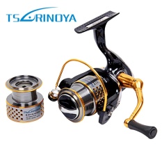 TSURINOYA F2000 Logam Berputar Reel Fishing Tackle Godaan dengan ONE WAY Clutch (Warna Campuran)-Intl
