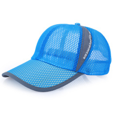 Adapula Jala Klasik Baseball Cap Yg Dpt Mengatur Supir Truk Kosong Luar Ruangan Olahraga Golf Hat Biru
