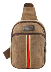 Unisex Fashionable Casual Canvas Messenger Shoulder Sling Backpack Travel Single Strap Cross Body Chest Pack Bag Fit for iPad Mini 8