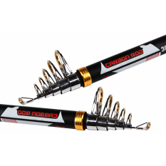 Universal Mamba Joran Pancing Carbon Fiber Sea Fishing Rod 6 Segments 3.0M - Black