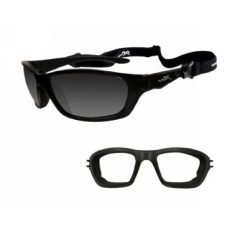 Wiley X Brick Sunglasses, Silver Flash, Crystal Metallic - intl