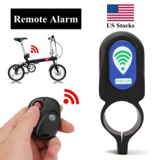 Wireless Remote Control Anti-theft MTB Cycling Security Audible Sound Lock Guard Bike Bicycle Alarm Siren Shock Vibration Sensor - intl
